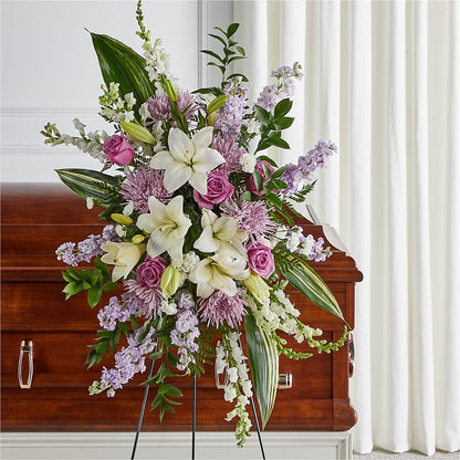 Grateful Hearts Standing Spray – DOMINO'S BLOOMS, Granbury TX
