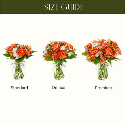 Apricot Glow Bouquet – DOMINO'S BLOOMS, Granbury TX