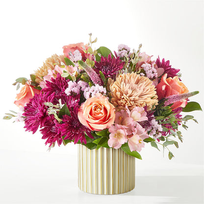Berry Cobbler Bouquet with Ivory Vase – DOMINO'S BLOOMS, Granbury TX
