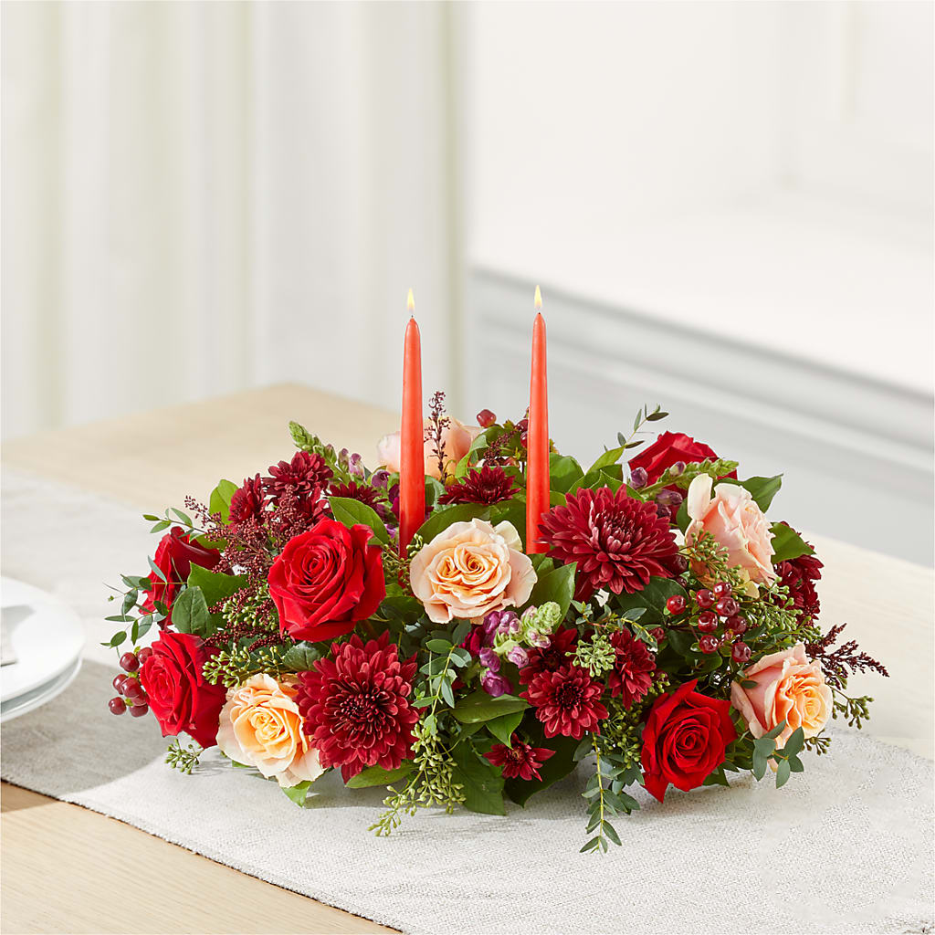 Most Thankful Centerpiece – DOMINO'S BLOOMS, Granbury TX